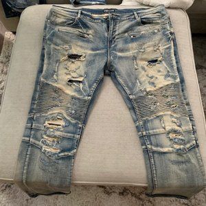 EMBELLISH Mens Ripped Jeans
